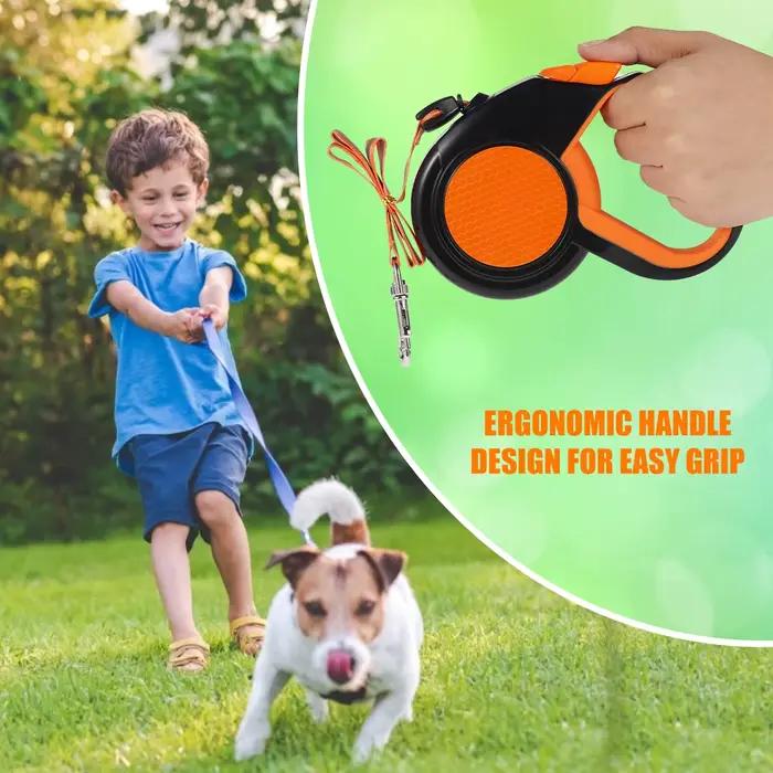Laisse Rétractable pour Petit et Grand Chien