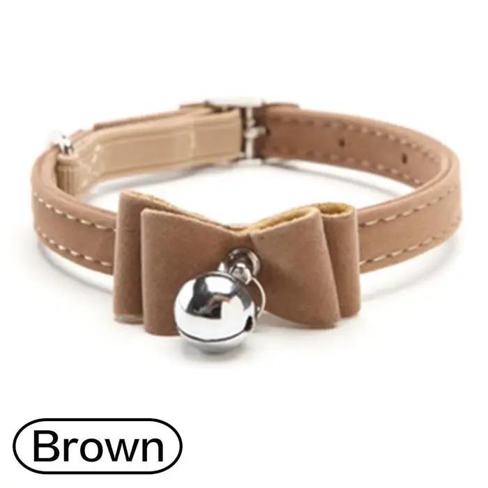 Collier pour animaux de compagnie chaton mignon velours nœud papillon sécurité élastique réglable noeud