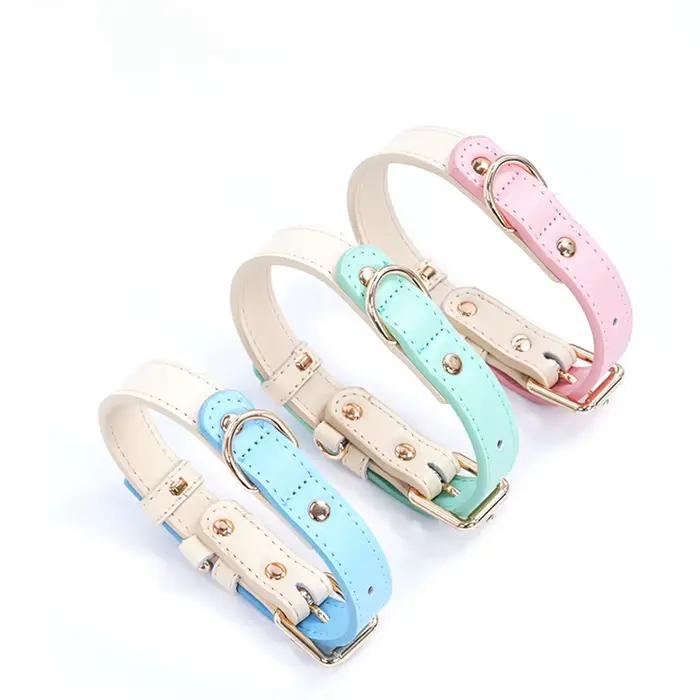 Collier pour chien, anneau de cou Anti-perte et Anti-éclaboussures en cuir
