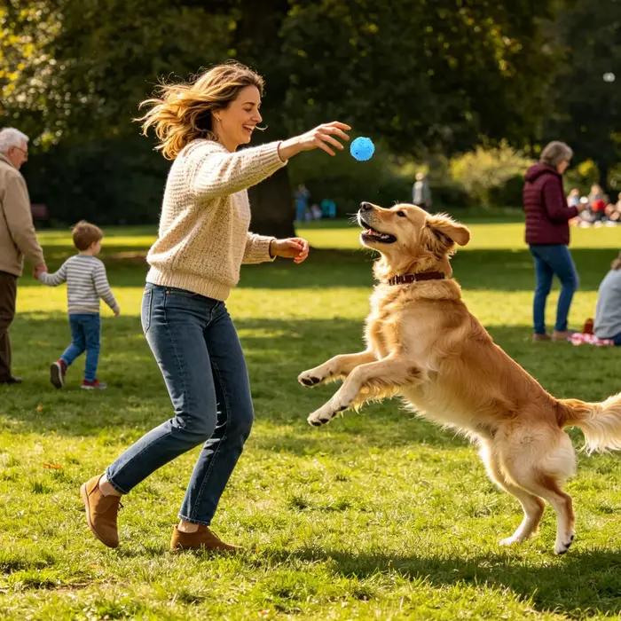 Balle à mâcher couineuse et rebondissante pour chiot