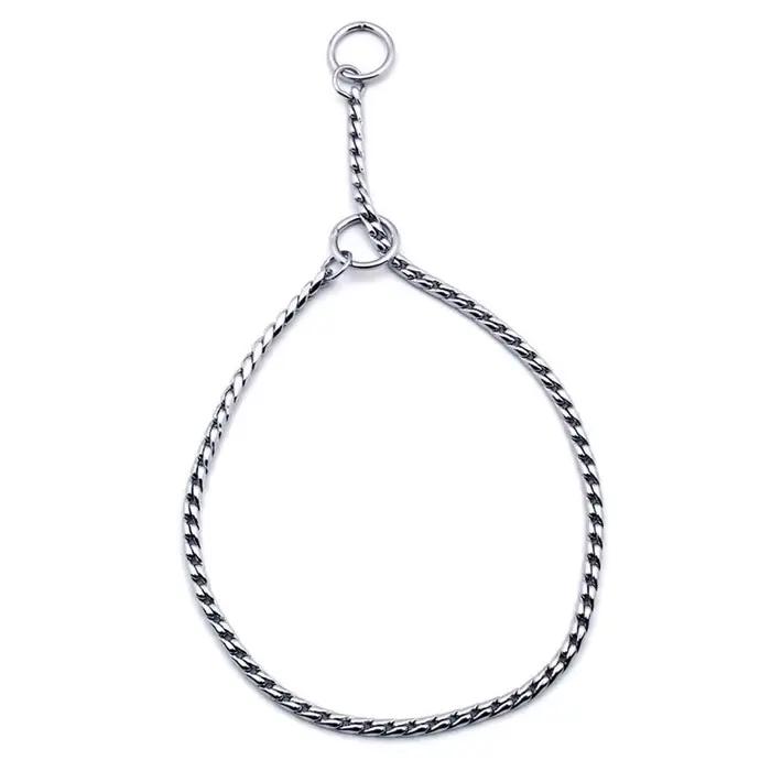 Collier de étranglement en métal pour chien