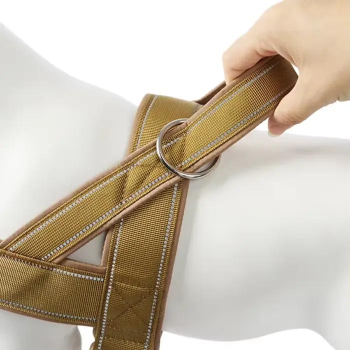 Harnais tactique anti-traction pour chien - Nylon 1000D réglable pour grands chiens