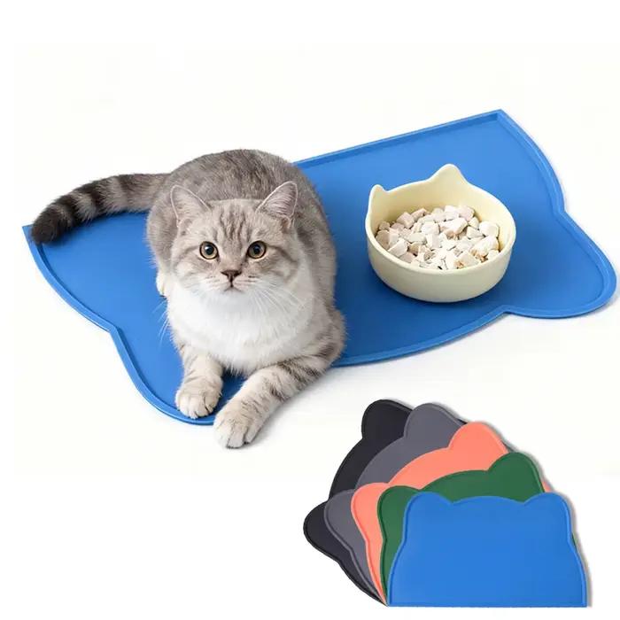 Tapis d'alimentation antidérapant en silicone de qualité alimentaire pour animaux de compagnie