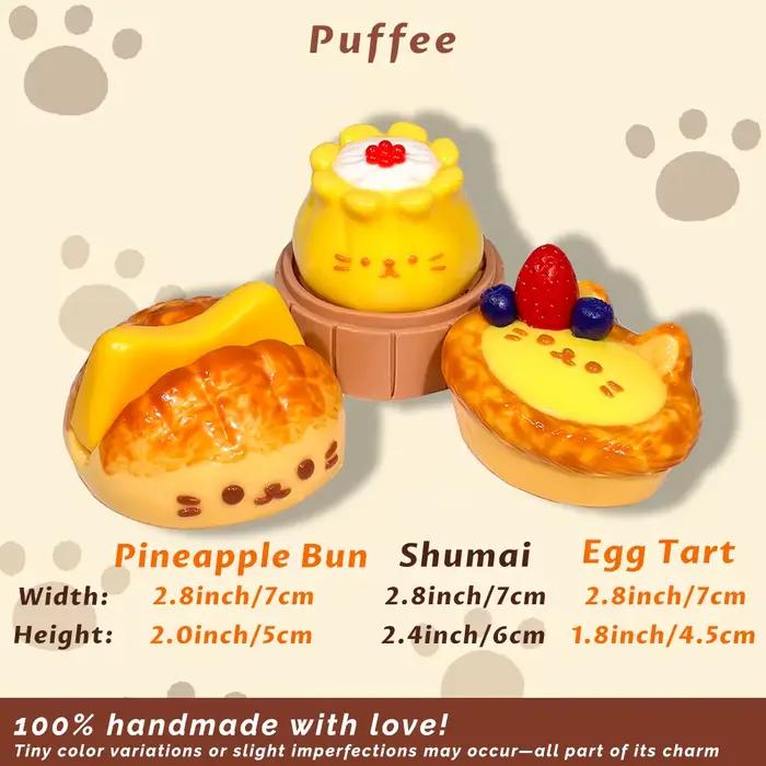 Jouet Squishy en Silicone de Qualité Alimentaire Kitten Cafe