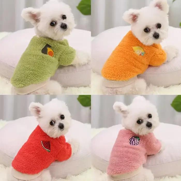 Manteau chaud en peluche pour chiot