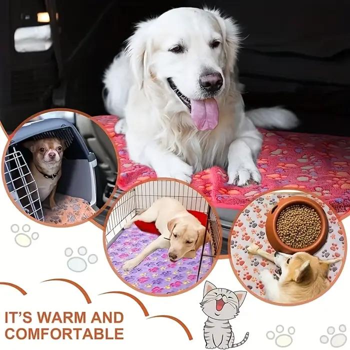 Couverture pour animaux de compagnie en flanelle