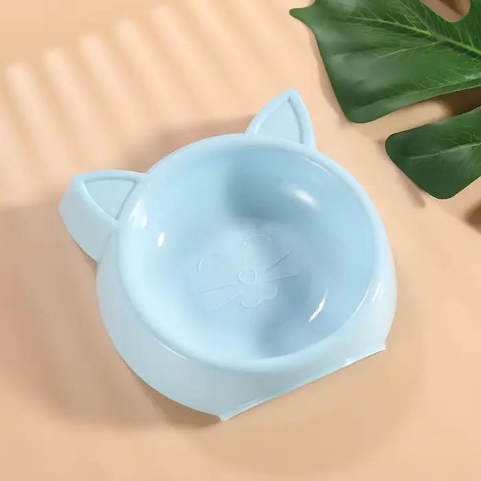 Bols colorés pour animaux de compagnie pour chats et chiens-plaques alimentaires/eau de couleur bonbon