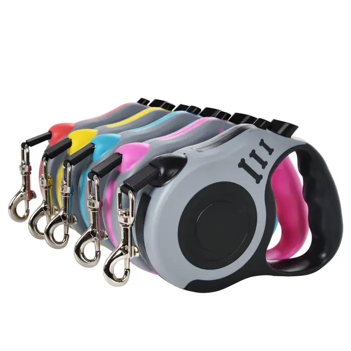 Laisse pour chien de 3m 5m pour petits chiens chat automatique rétractable Durable en Nylon plomb chiot voyage en plein air marche randonnée corde de Traction
