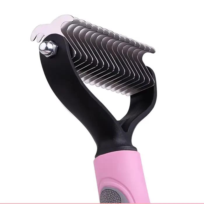 Brosse pour chien, peigne d'épilation Double face et outil