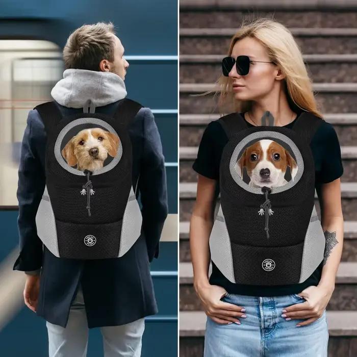 Sacs à dos de transport d'épaule pour chien sac à dos avant confortable