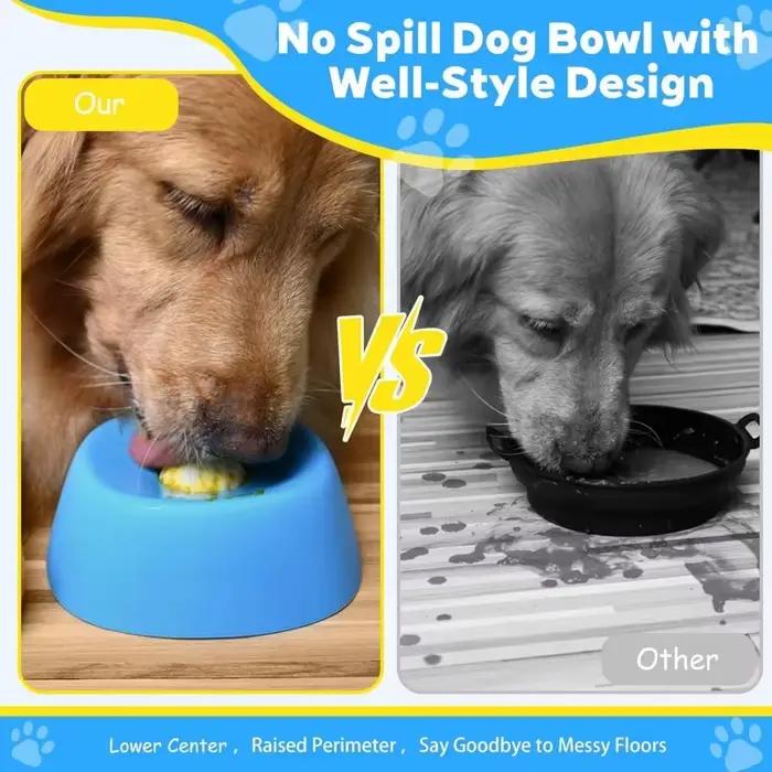 Bols à lécher pour chien anti-glissement en forme de boule