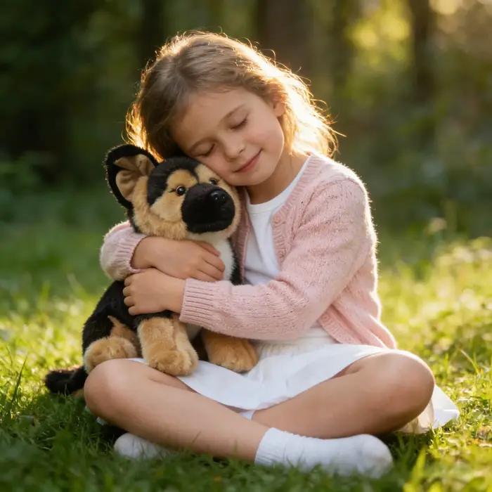 Peluche réaliste Berger Allemand