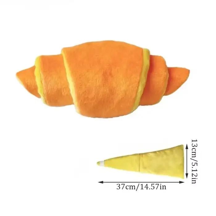 Jouet pour chien en forme de croissant souple