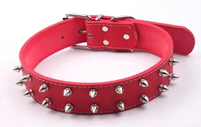 Collier pour chien en cuir PU