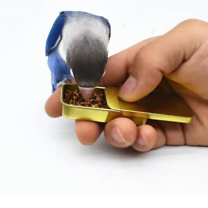 Pot de nourriture d'entraînement pour oiseaux