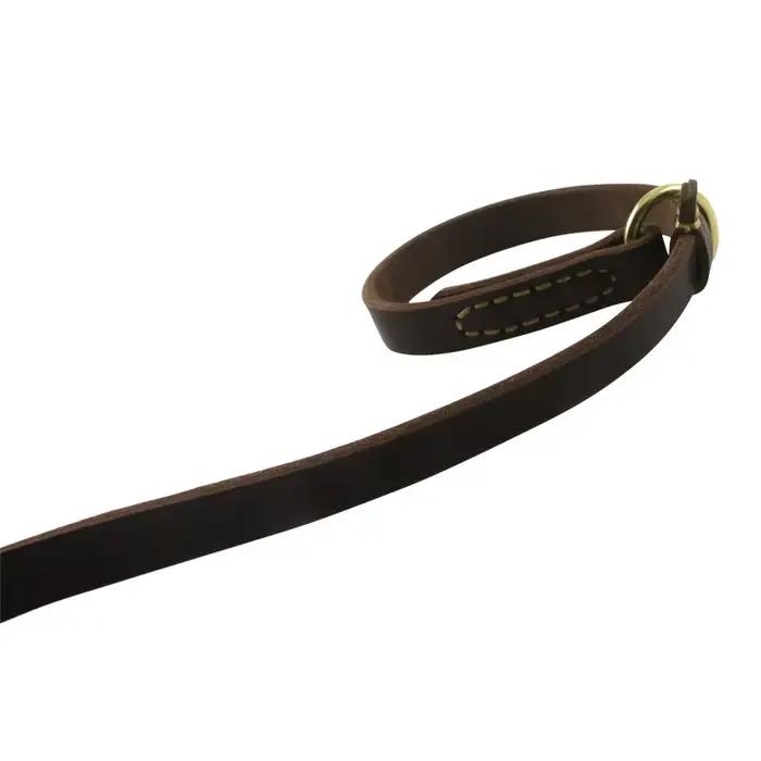 Collier pour chien de grande taille en cuir véritable