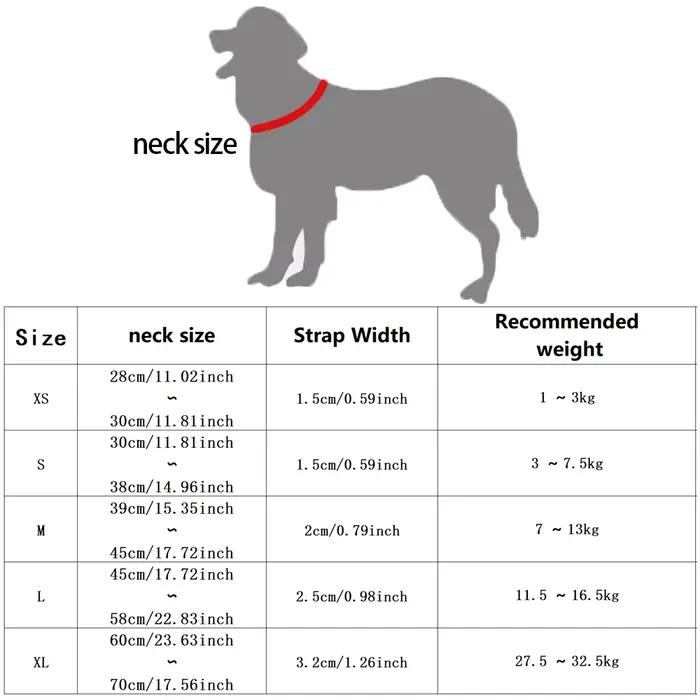 Collier pour chien, sangle de cou réglable pour la promenade