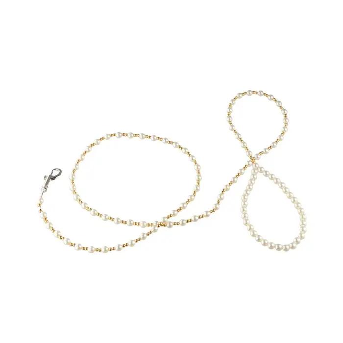 120cm perles chien harnais laisse Imitation