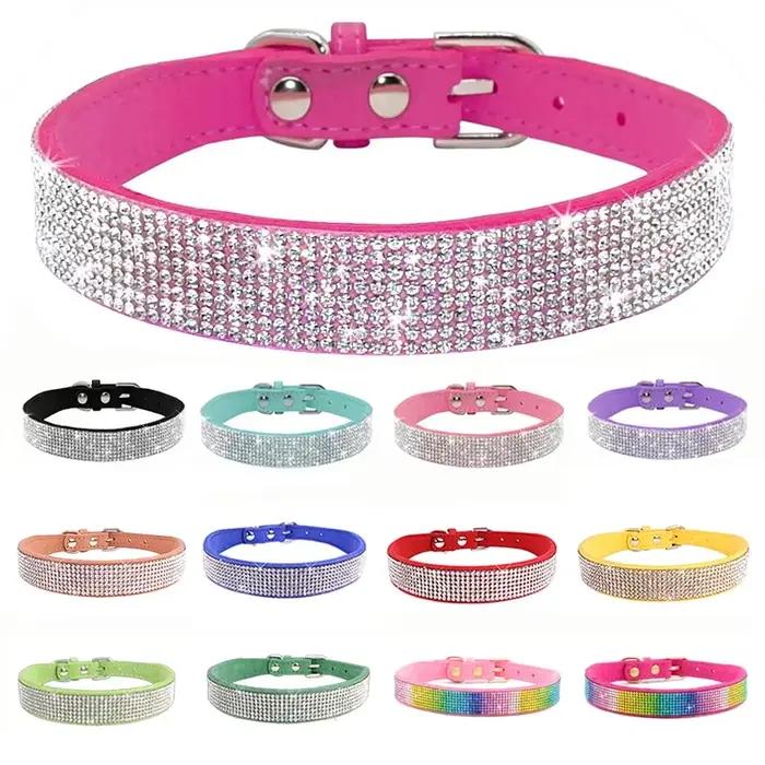Collier pour chien cristal paillettes strass colliers pour animaux de compagnie en alliage de Zinc