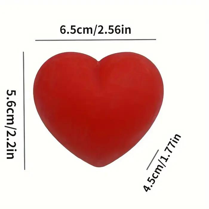Balle anti-stress souple en forme de cœur pour la Saint-Valentin