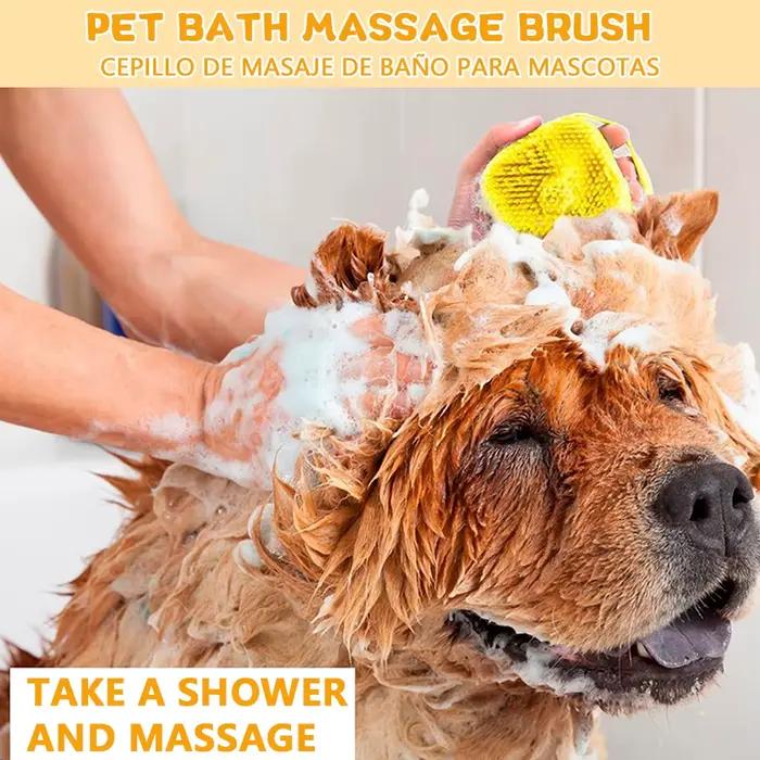 Brosse de bain en Silicone pour chien