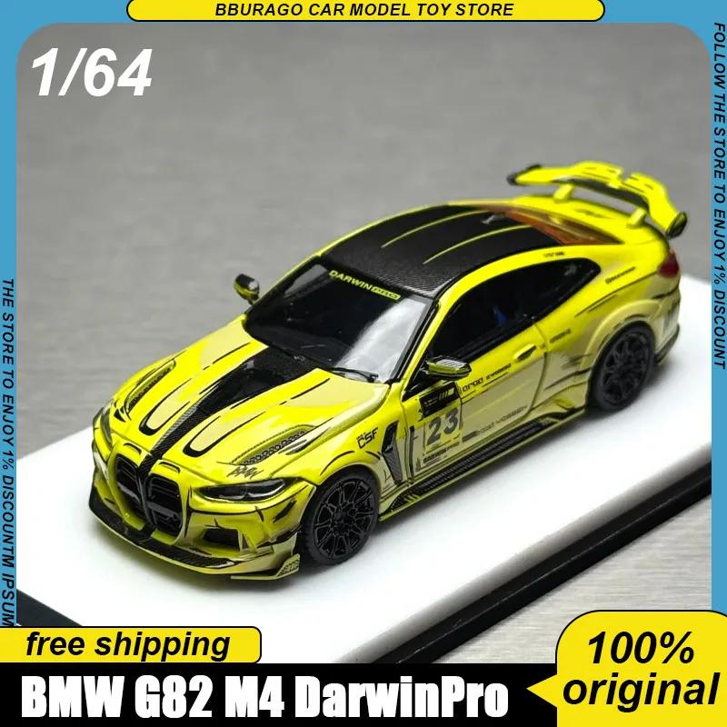 Nouveau en stock : Modèle King Model Km 1:64 BMW G82 M4 Darwinpro Widebody Byhumans, livery graphique de bande dessinée, édition spéciale GT Show 2026, jouet pour enfant