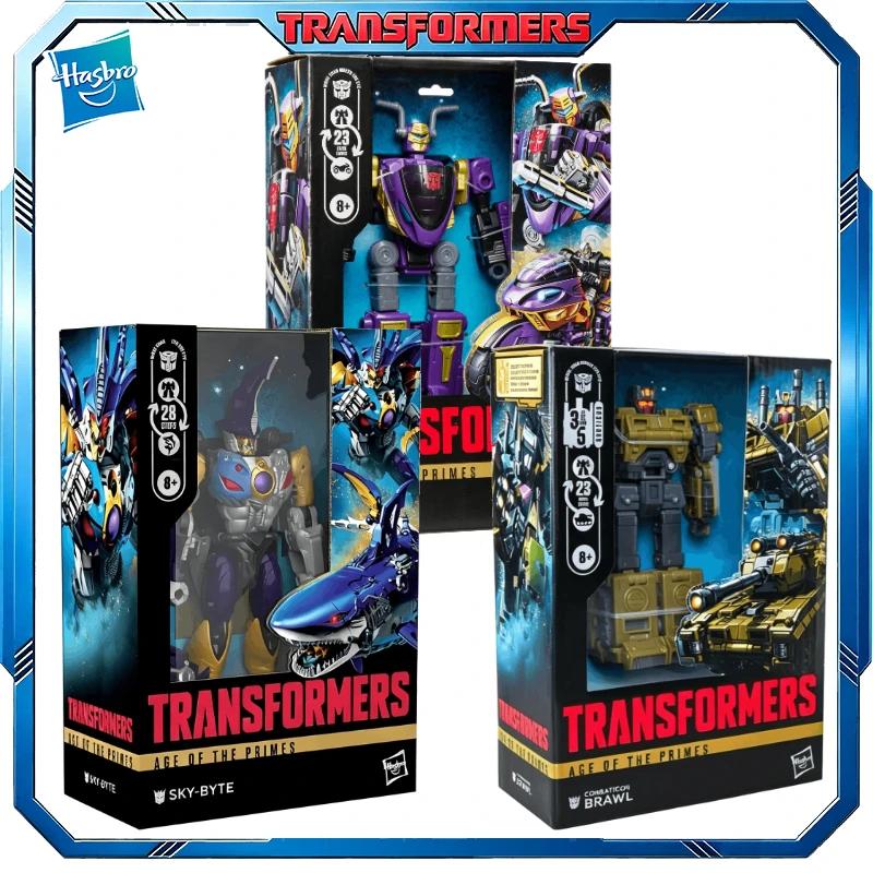 Jouets Transformers Hasbro Age Of The Primes Sky-Byte Brawl Sideways, figurines d'action, jouets robots, objets de collection, cadeaux, loisirs, en stock