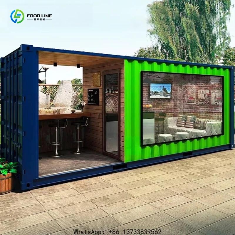 Cuisine mobile personnalisée, restaurant, kiosque alimentaire, conteneur, structure de conteneur, restauration rapide