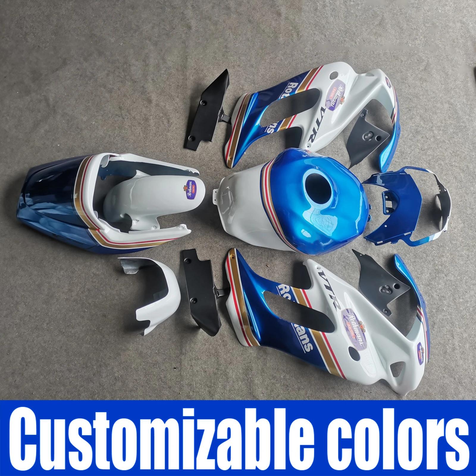 Kit de carénage pour batterie de moto Fire Storm, accessoires de travail, ensemble de carénages, 1997-2005, VTR1000F, VTR1000 F, 1998, 1999, 2000, 2001, 2002, 2003
