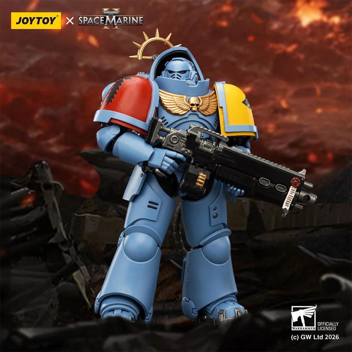 【Accessoires】Figurines d'action JOYTOY Warhammer 1/18 GameEdition Space Wolves Heavy Intercessor avec fusil à visée longue portée et pistolet à visée longue portée