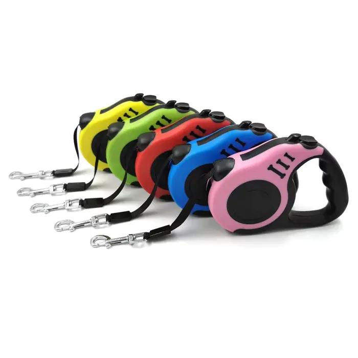 Laisse rétractable pour chien de 3 mètres et 5 mètres, laisse pour animaux de compagnie, corde de Tr