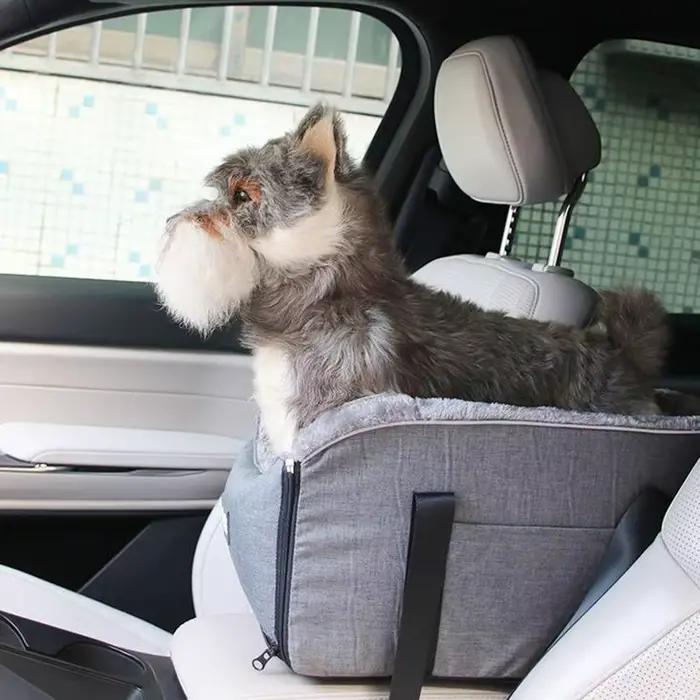 Siège de voiture portable pour animaux de compagnie, contrôle central, lit de chenil pour chien, acc