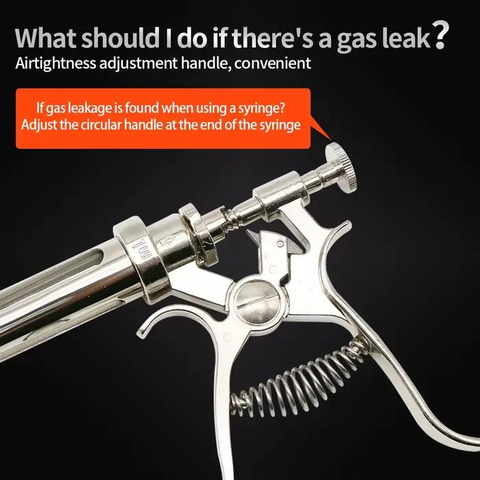 Revolver de seringue d'injection continue d'animal vétérinaire 10/20/50ml pistolet de vaccination au