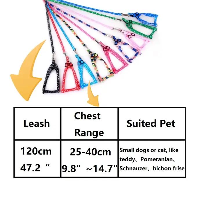 Laisse pour petit chien bon marché, laisse pour chiots, ensemble de laisse et harnais pour animaux d