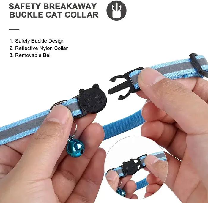 Collier Anti-perte pour traceur GPS Airtag, étui de protection avec cloche, collier réfléchissant po