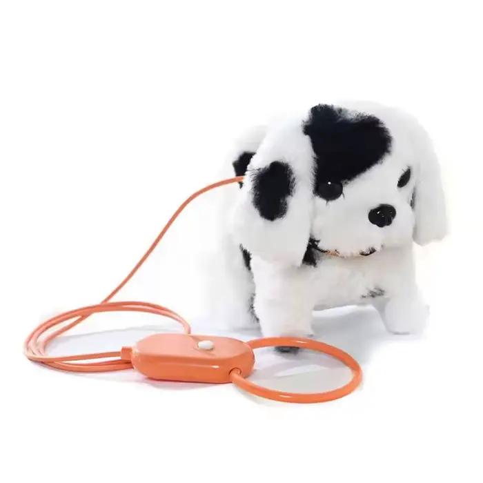 Chaud drôle aboiement en peluche chien jouet laisse électrique marche chien jouet Simulation chiot j