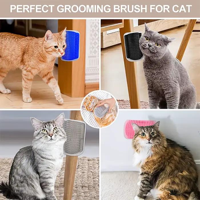 Masseur pour chats, matériau PP, articles pour animaux de compagnie, brosse pour enlever les cheveux