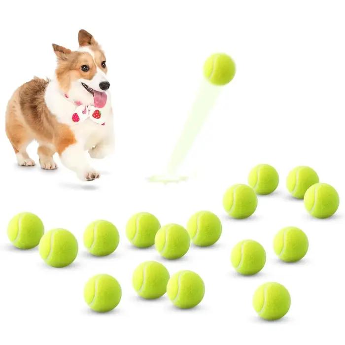 Balles de tennis pour chiens, taille 2 pouces, compatibles avec la plupart des lancementurs de balle
