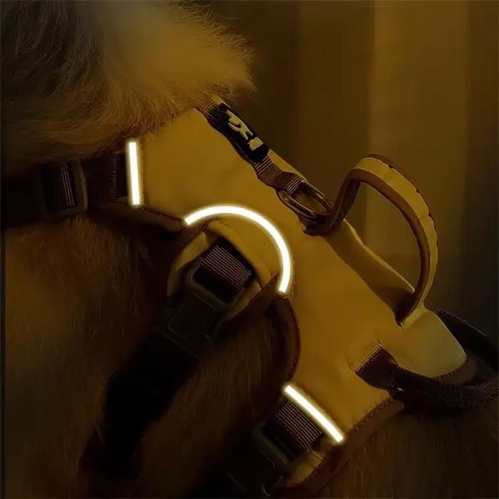 Harnais de gilet pour chien de compagnie Durable, antidéflagrant, pour grands chiens, collier réfléc