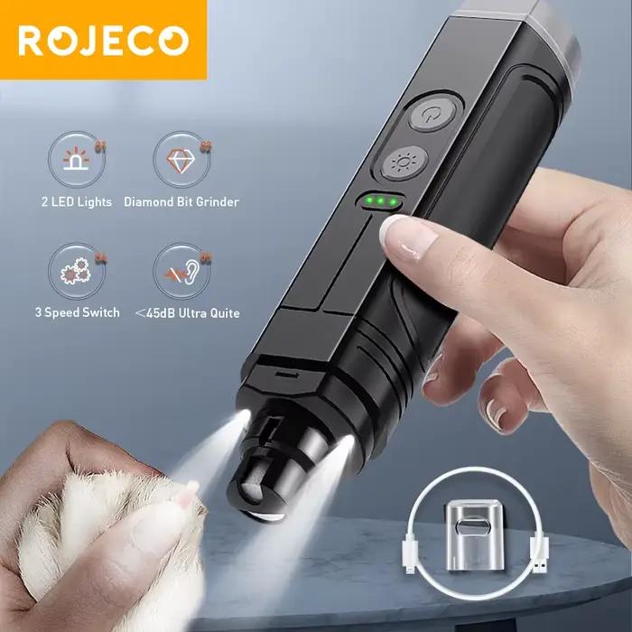 ROJECO-Broyeur à ongles électrique P3 pour animaux de compagnie, coupe-ongles professionnel pour chi