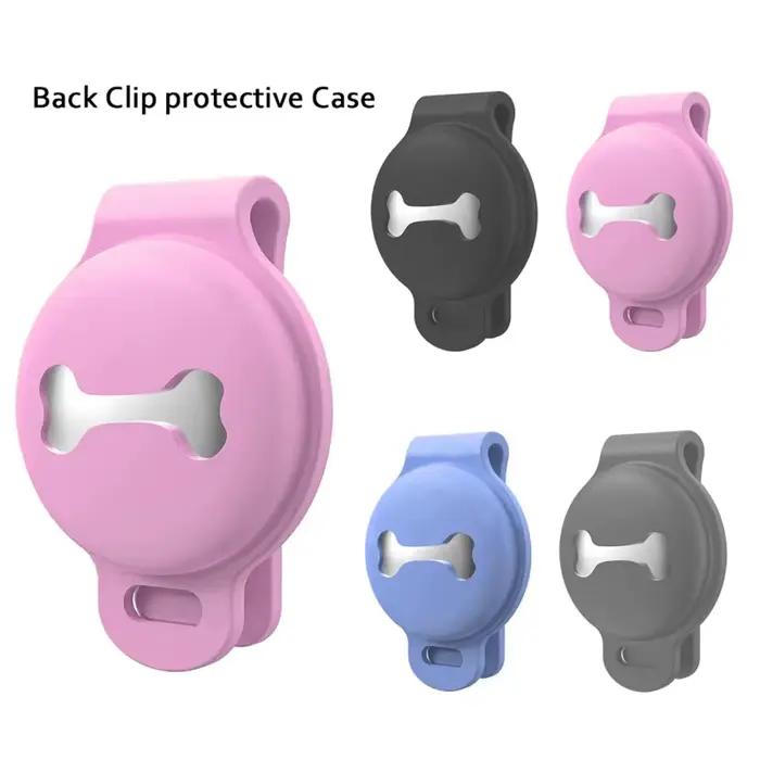 Air-tag Dog Collar Holder Étuis de protection pour GPS Dog Tracker Silicone Air Tag Cover pour Max W