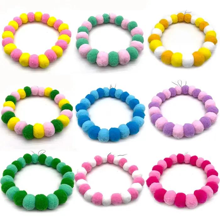 30 pièces nouveau animal de compagnie chien noeud papillon arc-en-ciel fleur boule de cheveux collie