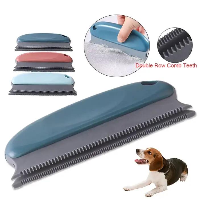 Éliminateur de poils d'animaux portable, brosse à poils pour chien et chat, brosse à poils pour tapi