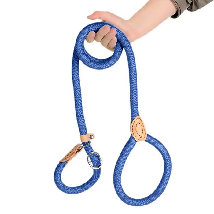 Collier d'entraînement pour chien anti-émeute en nylon main P corde étendue épaissie incassable main
