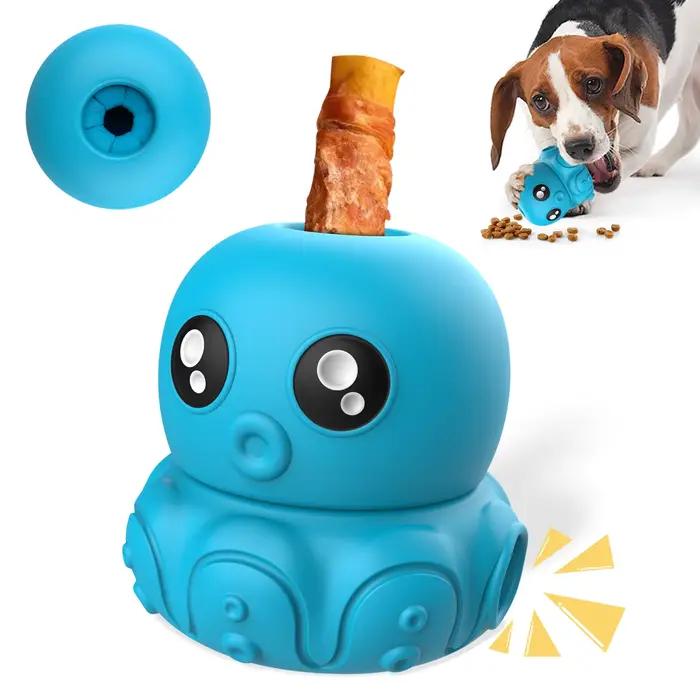 Jouet à mâcher poulpe pour chiens, support de friandises interactif en Silicone sûr et Durable, mang