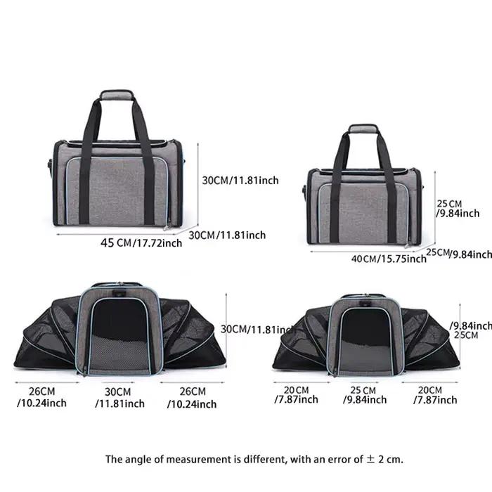 Sac de transport pour animaux de compagnie pliable petit chien Charter transportant chat sac d'exten
