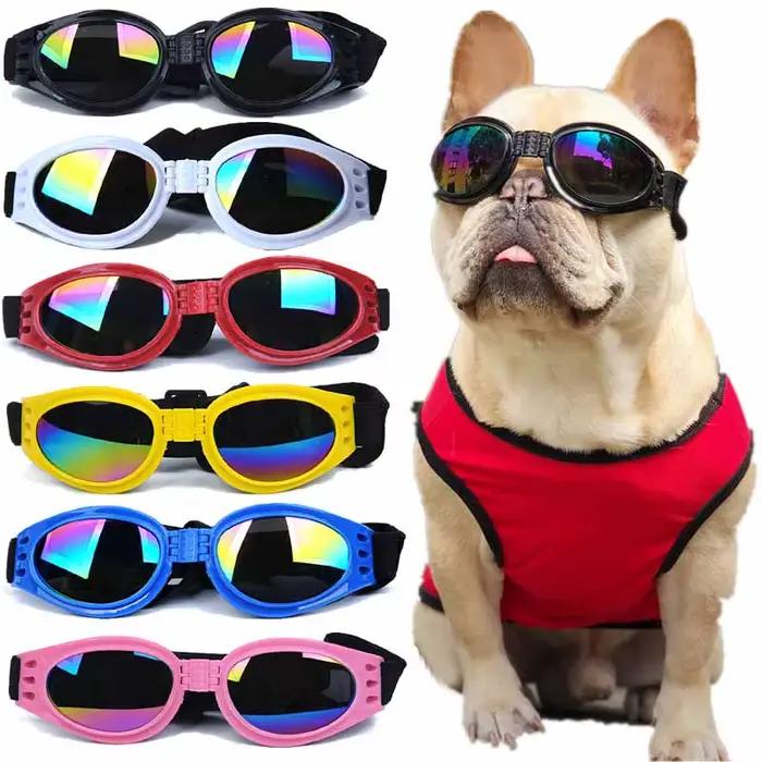 Lunettes pliables pour chiens de compagnie, 6 couleurs, empêchent les UV, pour chats et chiens, lune