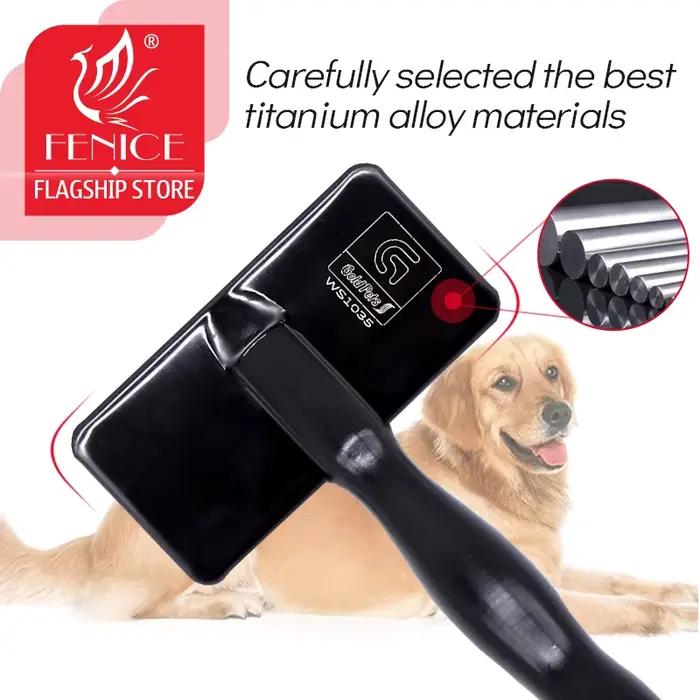 Brosse de toilettage pour animaux de compagnie, peigne pour chien, chat, cheval, outil de massage, f