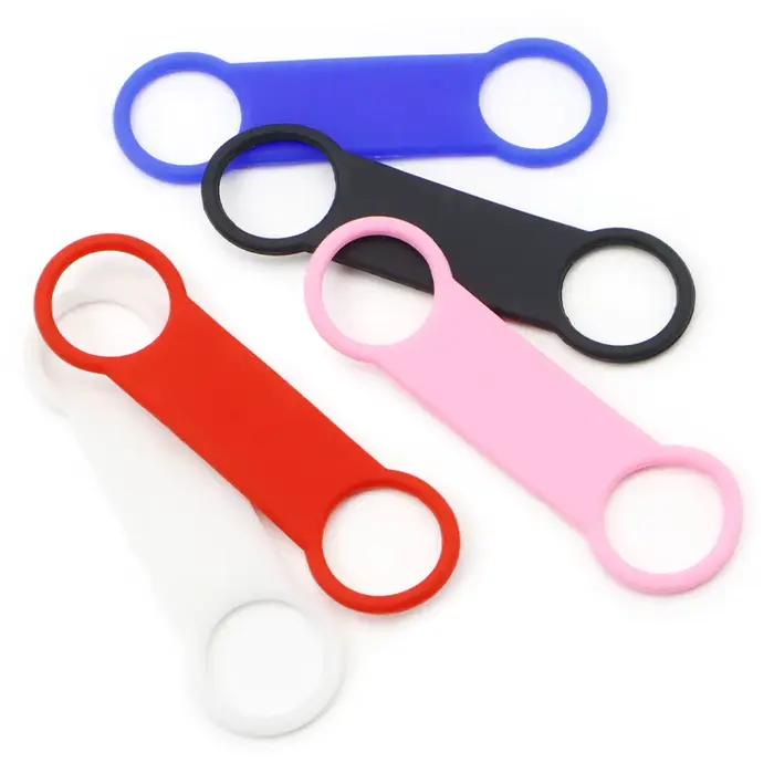 Plaque signalétique en silicone vierge pour animaux de compagnie, collier assressenti, caoutchouc co