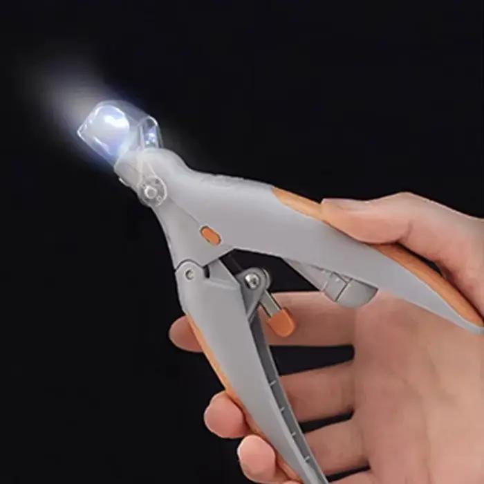Coupe-ongles pour animaux de compagnie, lumière LED, avec fonction d'amplification, outil spécial po